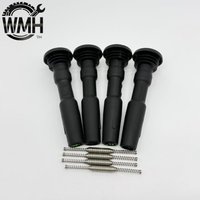 4PCS 04E905199A H ignition coil rubber boots with spring for VW GOLF VII POLO SEAT (2011-) 1.2 1.4 1.5T AUDI A3 Q3 SKODA OCTAVIA