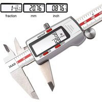 150mm Digital Caliper Stainless Steel Fraction / MM / Inch 0.01mm High Precision for Mechanical Components Measure