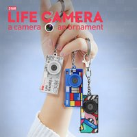 S168 Mini Life Camera 48MP 2K Pocket Camera 1.47'' IPS Display Retro Filter Keychain Portable Camera for Travel Vlog 21g