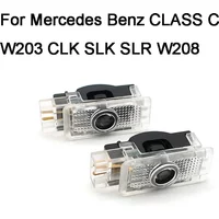 LED Ghost Shadow Car Door Light Laser Decor Lamp For M-ercedes Benz W203 C Class 2001-2007 SLK SLR CLK R171 W209 W240 W172 W208