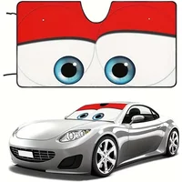 Cool Your Car Instantly Funny Eyes Windshield Shade Sunshade Blocks UV Rays and Folds for Easy Storage Accessories New