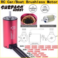 Surpass Hobby KK 3650 3660 3665 3670 3674 Waterproof Brushless Motor for 1/8 1/10 1/12 RC Car Drift Racing Off-Road Truck