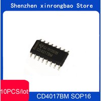 10PCS CD4017BM SOP16 CD4017B CD4017 4017 SOP-16 SMD New and Original IC Chipset