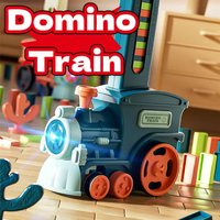 Automatic Domino Laying Toy Electric Car, 60PCS Colorful Blocks with Sound & Light, STEM Educational Building Kit for Kids