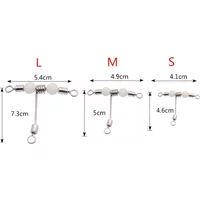 Cross-Line Swivel Rolling Fishing Swivels Fishing Enthusiasts Stainless Steel Material 10pcs Set Packaging For Hard Bait