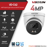VIKYLIN 4MP IP Security Camera Smart Dual Light SMD2.0 Outdoor Support Onvif IP67 Perimeter Protection wth Built-in Mic
