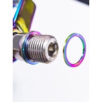 AliExpress NONE 2PCS Bike Titanium Alloy Pedal Washer Spacer Gasket for Mountain Bike Road Bicycle Crank Protection Ring