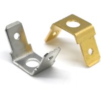 10/50 Pcs 6.3 MM Double Connector Bevel Inserts 250 Bilateral Capacitance Connecting Terminal Right Angle DJ6126-C6.3