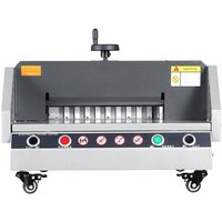 Elektrischer Stapelpapierschneider mit 330,2 mm Schnittbreite für Büro, Schule, Druckerei, Tastensteuerung, Desktop-Papierschneidemaschine mit 4 cm Schnitthöhe und 13 Zoll Arbeitsbreite