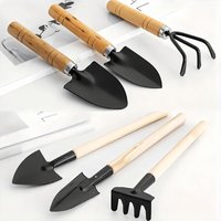 §Gardening Tool Set Metal Miniature Spade Rake Potting Planting Hand Tools Kit