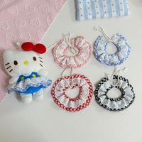 2026 New KT Doll Clothes High-value Mini Retro Plaid Fake Collar Tutu Skirt 10-20CM Apron Suitable for Labubu