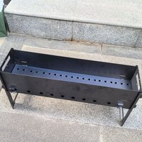 Detachable Portable Thickened Charcoal BBQ Grill Outdoor Camping Travel Supplies Card Type Wood Burning Stove Home User