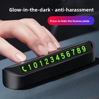 Car Magnetic Phone Number Plate Flip Parking Sign Temp Parking Sign for Vehicle Adjustable Phone Number Display with Magnet