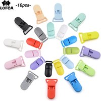 10 teile/los Baby Nippel Kunststoff Verschluss 20mm Bunte Silikon Perlen Kette, Der Zubehör Fütterung Werkzeuge Für Infant Schnuller Clip
