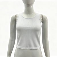 Cross-border Women's fashion vest spring summer sleeveless slim fit interior and exterior casual and versatile women's basic top