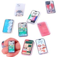 5Pcs 1:12 Miniature Items Doll House Miniature Things Miniatures for Dollhouse Accessories for Women Mobile Phone Doll Houses