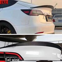 For Tesla Model 3 2016-2022 ART style Carbon fiber rear wing rear spoiler trunk spoiler air deflector body kit