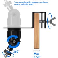 Weatherproof Gutter Mount for SimpliSafe Wireless Outdoor Security Camera/Nest camera(battery)/Tapo C420S2/C400/C425