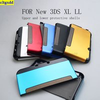 cltgxdd 1piece FOR NEW 3DS XL LL game controller hard aluminum protective case top and bottom protective cover shell for new 3DS