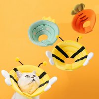 New Cat Cone Collar Cute Elizabethan e Collar for Cats Anti-Bite Lick Wound Healing Safety Cat Recovery Collar