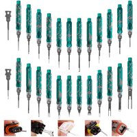 JRready ST5277 Pin Removal Tool Kit, 24PCS Pin Extractor Tools & 2PCS Replacement Tips, Comprehensive Electrical Terminal Tools
