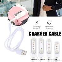 2 Pins 4pins Smartwatch Dock Charger Adapter USB Charging Cable Cord For Smart Watch Power Charge Wire Accessories