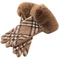 AliExpress JETTING Women Winter Thick Plush Gloves Fashion Warm Windproof Outdoor Lady Touchscreen Driving Gloves Sports Cycling Mittens