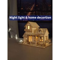 "You Are My Sunshine" 3D Wooden Music Box Puzzle - DIY House Model Kit, Handmade Romantic Gift for Anniversary & Christmas