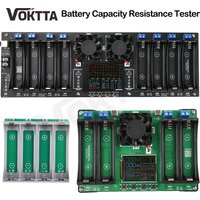 4/8-Channel 18650/21700 Battery Capacity Tester Automatic Charge/Discharge Module Electronic Load Tester Color Screen