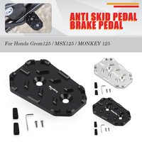 Grom125 MSX125 SF MONKEY 125 2025 Anti Skid Pedal Brake Pedal Enlarger For Honda Grom 125 MSX 125 125SF Z125 MSX125SF 2013-2024