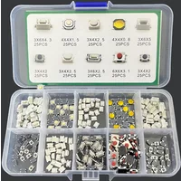 100/250 Pcs 10 Types Tactile Push Button Switch Car Keys Remote Control Keys Button Touch Microswitch Kit