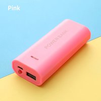 1/2pcs 5V 5600mAh 1 Cell 18650 USB Power Bank Battery Charger Case DIY Box For Phone Electronic Charging Not Including Batteries