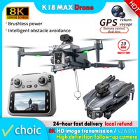 2026 New K18 MAX 8K Drone Cam 360° Obstacle Avoidance Panoramic Shooting 5G GPS Brushless Motor With Screen Remote Control Drone