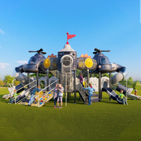 Safety-Certified High Quality Outdoor Plastic Slide Amusement Equipment Boke Children's Playground Set EN1176 Certified