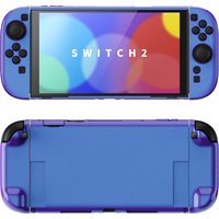 PlayVital Chameleon Protective Case for Nintendo Switch 2, Dockable Hard Shell Grip Cover with Foldable Stand,Thumbstick Caps