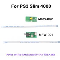 1Set Power Switch Button Board For PS3 4000 CECH 4000 Super Slim W Eject Ribbon Cable Board Flex Cable MSW-K02 MFW-001