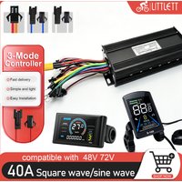 Sterownik sinusoidalny bezszczotkowego silnika do rowerów elektrycznych 48V 72V 40A 1000W 1500W 2000W z wyświetlaczem LCD S100 NFC do rowerów górskich i hulajnóg elektrycznych