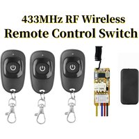 Commutateur de télécommande sans fil, RF 433mhz, citations, récepteur, DC 5V, 6V, 9V, 12V, 1CH Tech, émetteur pour lampe LED, bricolage