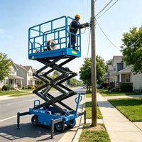Self-propelled Lift Platform Adjustable Height Shockproof Frame For High-altitude Installation Maintenance Jobs Customized image 4