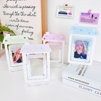 2024 INS Simple Wind Hot Selling Small House Rotary Card Card Brick Small Card Polaroid Desktop Card Sleeve Card Card