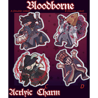 Bloodborne Acrylic Keychains Anime Game Key Ring Collectible for Fans