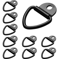 10PCS Heavy Duty Steel V Ring Bolts, Tie Down Rings Fits for Tie Down Anchors for Truck, Trailer, Warehouse, Boat