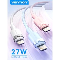 Vention USB Type C to Lightning PD 27W Fast Charging Cable For iPhone 8-14 Series USB Type C to Lightning Charge Cables For iPad