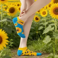 Women's Asymmetric AB Socks Ins Animal and Plant Ankle Socks Cartoon Colorful Sports Cotton Socks Men Women Socks Low Cut Sox
