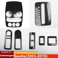 For Volkswagen Beetle Car Gear Shift Cover Middle Center Control Panel Decoration Sticker Plastic Modification Accessories