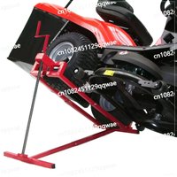 ATV jack for lawn mower maintenance