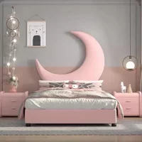 Luxury kids Bedroom Furniture Upholstered Modern Wood children Beds kids Bed Room Set Furniture