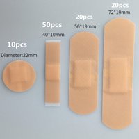 100pcs Bandage Aids Waterproof Breathable Adhesive Plaster Wound Hemostasis Sticker Band First Aid Bandage