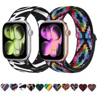 Nylon Braided Strap for Apple Watch Ultra 3 2 1 49mm 11 10 9 8 7 45mm 41mm Comfortable Adjusting IWatch 6 5 4 SE3 44mm 46mm 42mm