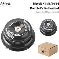 HASSNS Bicycle Tapered Headset 44-55/44-56 Mountain Bike Headset Mtb Steering Bearings Integrated Head Set 1 1/8 Steering Box